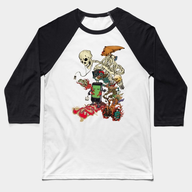 Pandemonium Baseball T-Shirt by TurkeysDesign